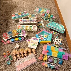 1990 Tyco QUINTS Dolls, Playsets, and Accessories Lot